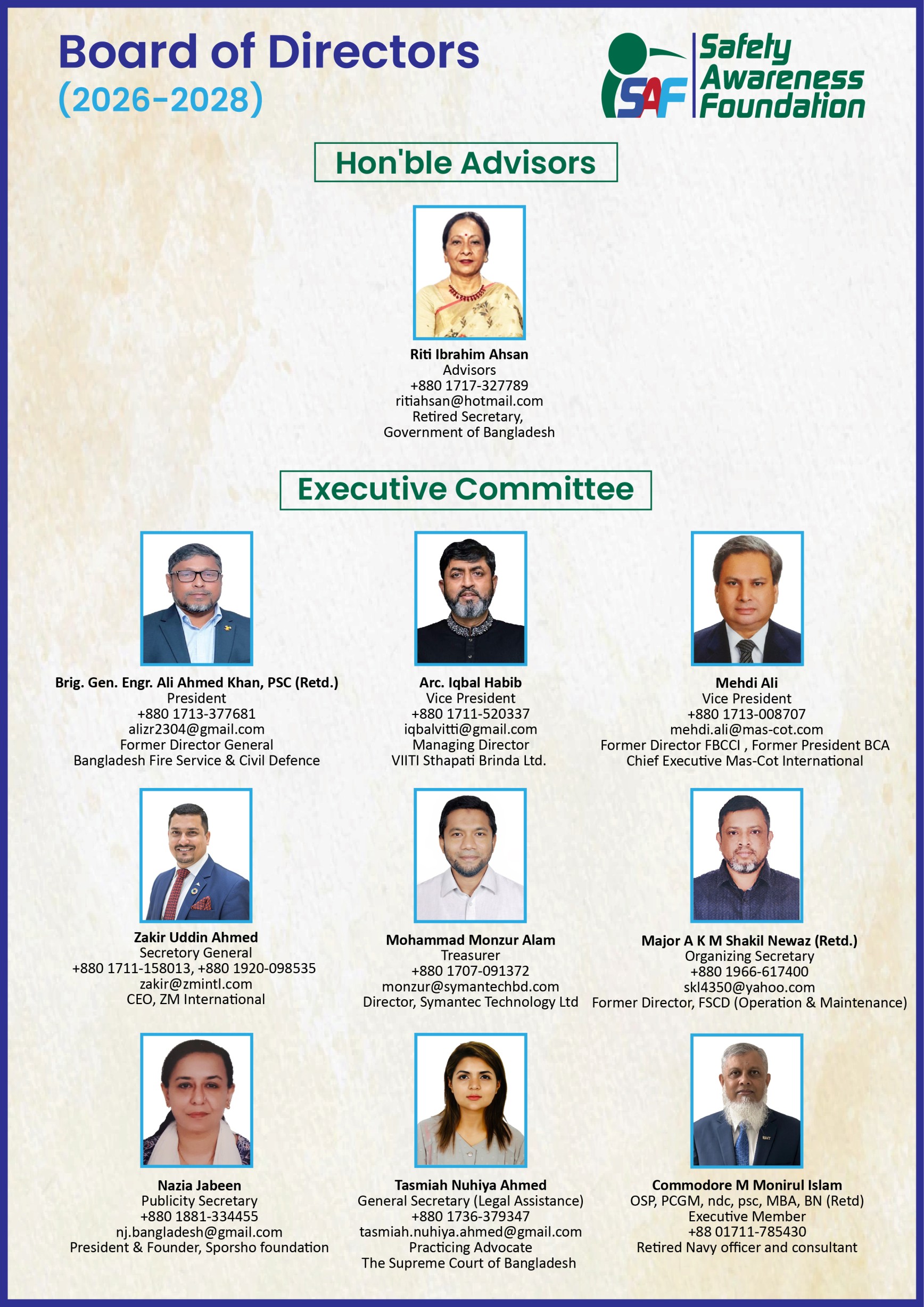 Executive Committee 2026-28
